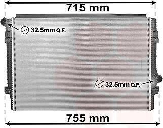 VAN WEZEL chladič, chladenie motora 58002336