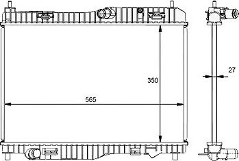 NRF Chladič, chladenie motora 59134