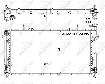 NRF Chladič, chladenie motora 56020