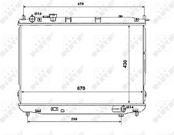 NRF Chladič, chladenie motora 53847