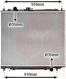 VAN WEZEL chladič, chladenie motora 32002109