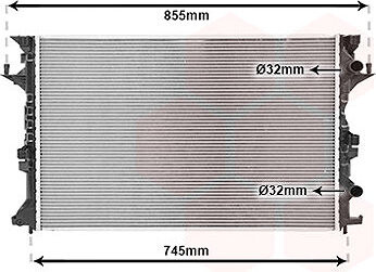 VAN WEZEL chladič, chladenie motora 43002421