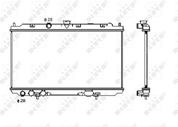 NRF Chladič, chladenie motora 53427