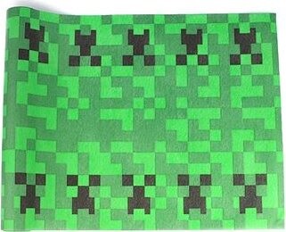 GODAN Papierový obrusový pás – pixel – Minecraft – 40 × 500 cm