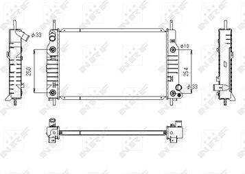 NRF Chladič, chladenie motora 53748