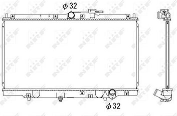 NRF Chladič motora 526717