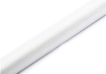 PARTYDECO Organza biela – svadba – 36 × 900 cm