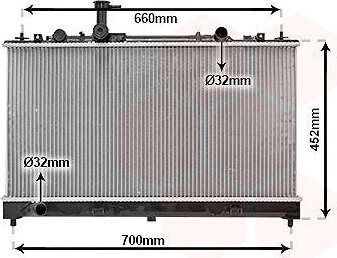 VAN WEZEL chladič, chladenie motora 27002164