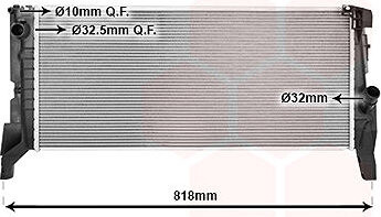 VAN WEZEL chladič, chladenie motora 06012722