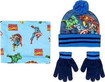 Avengers – čiapka, rukavice, nákrčník
