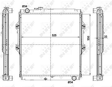 NRF Chladič, chladenie motora 56115