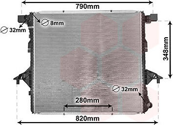 VAN WEZEL chladič, chladenie motora 58002363