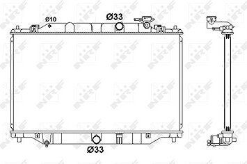 NRF Chladič, chladenie motora 58416