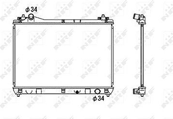 NRF Chladič motora 53703