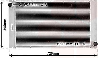 VAN WEZEL chladič, chladenie motora 06002287