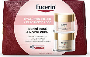 EUCERIN Hyaluron-Filler + Elasticity Rosé Vianočná kazeta 2025 100 ml