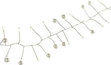 EMOS LED girlanda – perly, 1,2 m, 3× AA, vnútorná, teplá biela, časovač