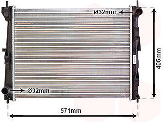 VAN WEZEL chladič, chladenie motora 13002235