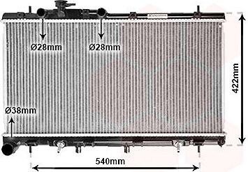 VAN WEZEL chladič, chladenie motora 51002059