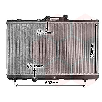 VAN WEZEL chladič, chladenie motora 53002147