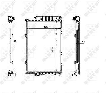 NRF Chladič, chladenie motora 507620