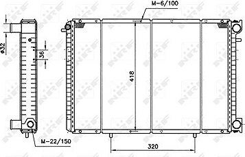 NRF Chladič motora 58153