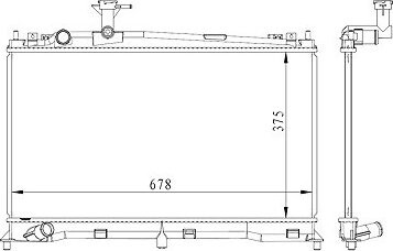 NRF Chladič, chladenie motora 53411