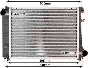 VAN WEZEL chladič, chladenie motora 06002086
