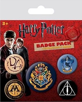 Harry Potter: Hogwarts - set 5 odznaků