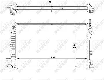 NRF Chladič motora 58294