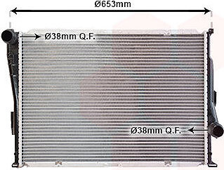 VAN WEZEL chladič, chladenie motora 06002335