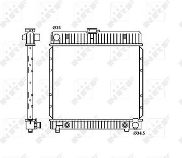 NRF Chladič, chladenie motora 514250