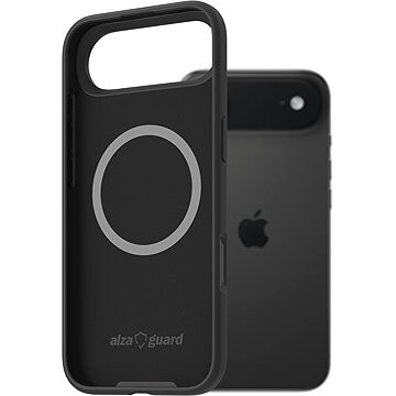 AlzaGuard Silicone Case Compatible with Magsafe na iPhone Air čierny