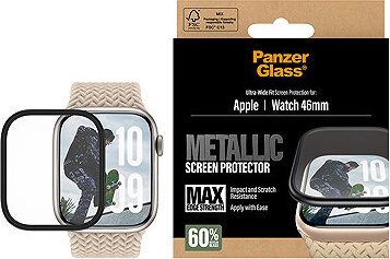 PanzerGlass Apple Watch 11/10 46 mm s kovovým rámčekom