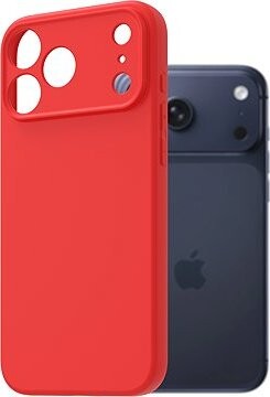 AlzaGuard Matte TPU Case pre iPhone 17 Pro Max červený