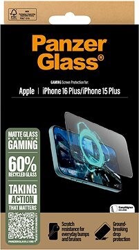 PanzerGlass Gaming Apple iPhone 16 Plus/15 Plus s inštalačným rámčekom