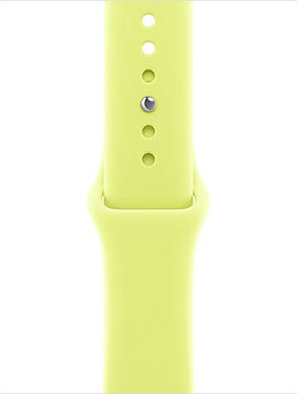 Apple Watch 42 mm neónovo žltý športový remienok – M/L