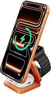 CubeNest Qi2.2 SQ312 Ultra Orange 3 v 1