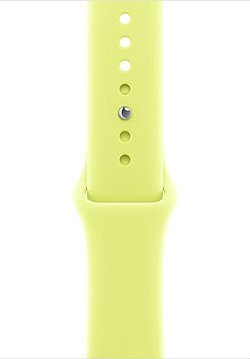 Apple Watch 46 mm neónovo žltý športový remienok – M/L