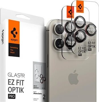 Spigen Glass tR EZ Fit Optik Pro 2 Pack L-s iPhone 17 Pro/16 Pro/16 Pro Max/17 Pro Max