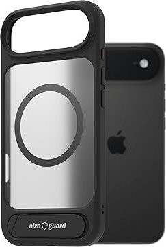 AlzaGuard Matte Case s Stand Compatible with MagSafe na iPhone Air čierny