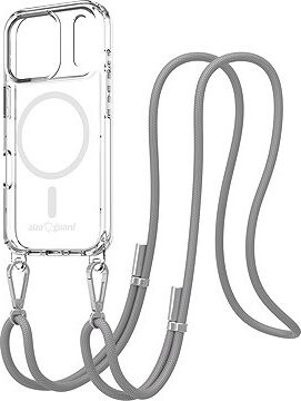 AlzaGuard Luxe Detach Lanyard Case Compatible with MagSafe pre iPhone 17 Pro sivý