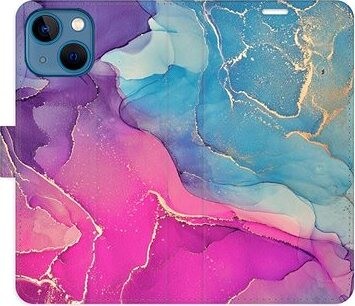 iSaprio flip puzdro Colour Marble 02 pre iPhone 13 mini