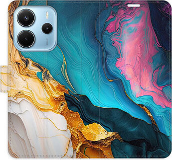 iSaprio Flip puzdro Colourful Marble pre Xiaomi Redmi Note 14