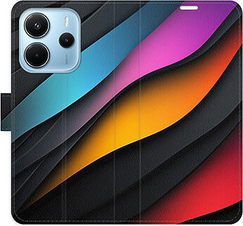 iSaprio Flip puzdro Color Waves pre Xiaomi Redmi Note 14