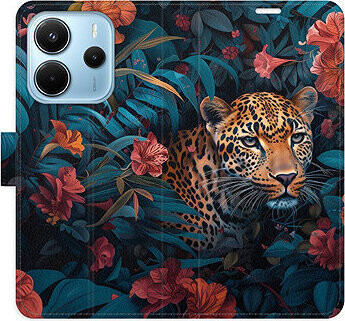iSaprio Flip puzdro Flower Jaguar 02 pre Xiaomi Redmi Note 14