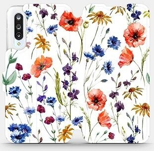 Mobiwear Flip puzdro na mobil Xiaomi Mi 9 Lite – MP04S Lúčne kvety