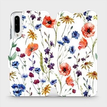 Mobiwear Flip puzdro na mobil Xiaomi Mi A3 – MP04S Lúčne kvety