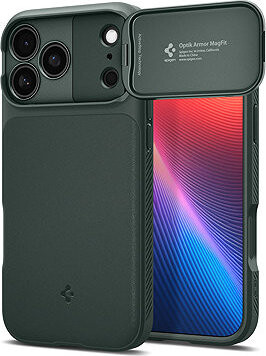 Spigen Optik Armor MagSafe Abyss Green iPhone 17 Pro