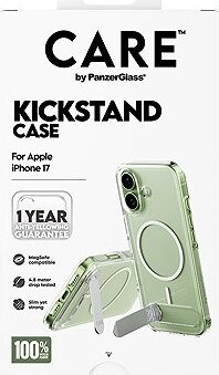 PanzerGlass CARE kryt Apple iPhone 17 Kickstand strieborný/biely MagSafe
